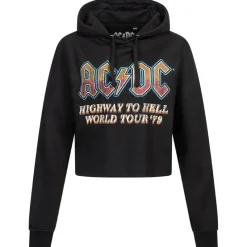 Mujer Lizenz Sudadera^ACDC Highway 2 Hell Mujer Sudadera con capucha CDLHC020BLK