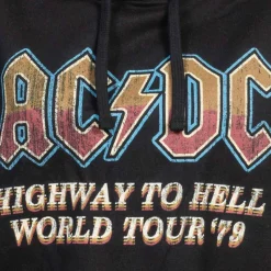 Mujer Lizenz Sudadera^ACDC Highway 2 Hell Mujer Sudadera con capucha CDLHC020BLK