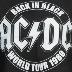 Mujer Lizenz Sudadera^ACDC Tour Mujer Sudadera crop POLCS009BLK