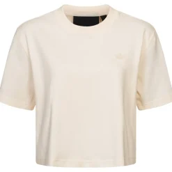 Mujer adidas Camisetas^Originals Blue Version Essentials Cropped Mujer Camiseta H22821