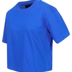 Mujer adidas Camisetas^Originals Blue Version Essentials Cropped Mujer Camiseta H22823