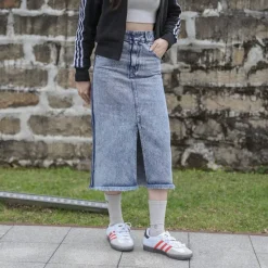 Mujer adidas Colabos|Pantalones^Originals x KSENIA SCHNAIDER Mujer Pantalones vaqueros Falda IW5665