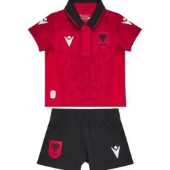macron Tienda Para Aficionados^Albania Bebé Conjunto de fútbol de primera equipación 58574071