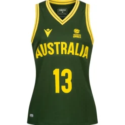 macron Basketball^Australia Balón de baloncesto #13 MAGBEGOR Mujer Camiseta 58564661