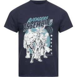 Hombre Lizenz Héroes De La Infancia|Camisetas^Avengers Marvel Team Hombre Camiseta FBMTS649NVY