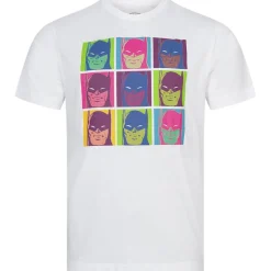 Lizenz Héroes De La Infancia^Batman DC COMICS Pop Art Hombre Camiseta FBMTS814WHT