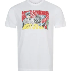 Lizenz Héroes De La Infancia^Batman DC COMICS Slap Hombre Camiseta GBMTS441WHT