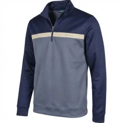 Hombre BEN SHERMAN Ropa De Fitness|Sudaderas Y Jerséis^Blue Two Tone Zip Hombre Sudadera 1981080945