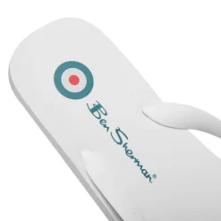 Hombre BEN SHERMAN Natación|Zapatos De Hombre^Falmouth Hombre Chanclas de dedo BEN3164-BLANCO