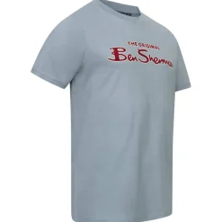 Hombre BEN SHERMAN Camisetas^Flocked Logo Hombre Camiseta 0076268-GASOLINA