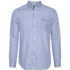 Hombre BEN SHERMAN Camisas Y Polos^Gingham Hombre Camisa de manga larga 0077860-AZUL