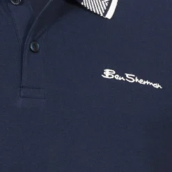 Hombre BEN SHERMAN Camisas Y Polos^Mono Collar Interest Hombre Polo 1012639-AZUL MARINO OSCURO