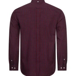 Hombre BEN SHERMAN Camisas Y Polos^Oxford Hombre Camisa de manga larga 0077858-ROJO OSCURO