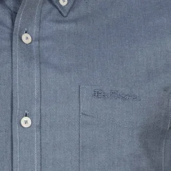 Hombre BEN SHERMAN Camisas Y Polos^Oxford Hombre Camisa de manga larga 0077857-AZUL OSCURO