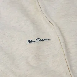 Hombre BEN SHERMAN Pantalones Largos^Rubberised Logo Hombre Pantalones de chándal 0066977E-ECRU