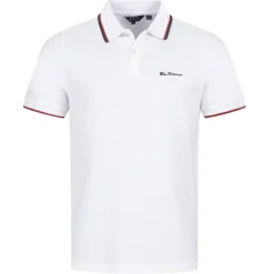 Hombre BEN SHERMAN Camisas Y Polos^Twin Tipped Hombre Polo 0076270N-BLANCO
