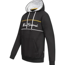 Hombre BEN SHERMAN Sudaderas Y Jerséis^Two Colour Panel Hombre Sudadera con capucha 0067811-NEGRO