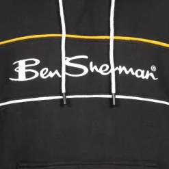 Hombre BEN SHERMAN Sudaderas Y Jerséis^Two Colour Panel Hombre Sudadera con capucha 0067811-NEGRO