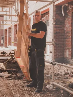 Hombre Bench Equipo De Trabajo|Vestuario Laboral^Workwear Dallas Hombre Pantalón de trabajo BNCH 014-Gris/Negro