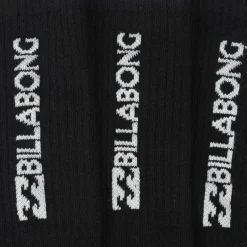 Mujer Billabong Multipacks|Calcetines^Unisex Crew Tennis Calcetines 3 pares negro BG-02 CREW