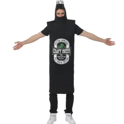 MIESEPETER Disfraces^Botella de cerveza Unisex disfraz ® negro