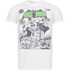 Lizenz Héroes De La Infancia^Bruce Wayne Batman DC COMICS Hombre Camiseta FBMTS815WHT
