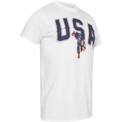 Hombre Lizenz Héroes De La Infancia|Camisetas^Capitán América MARVEL USA Hombre Camiseta FBMTS778WHT