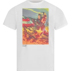 Hombre Lizenz Héroes De La Infancia|Camisetas^Captain America Marvel Hombre Camiseta MAMTS092WHT