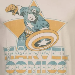 Hombre Lizenz Héroes De La Infancia|Camisetas^Captain America Marvel Hombre Camiseta FBMTS762SND