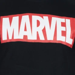 Hombre Lizenz Héroes De La Infancia|Camisetas^CÓMICS DE MARVEL Core Logo Hombre Camiseta FAMTS327BLK