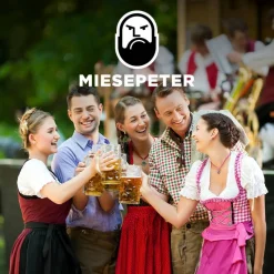 MIESEPETER Disfraces^Conjunto de traje tradicional Hombre Disfraz de Oktoberfest ® rojo