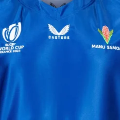 CASTORE Rugby^Copa Mundial de Rugby de Samoa Hombre Camiseta de primera equipación TM3340-AZUL
