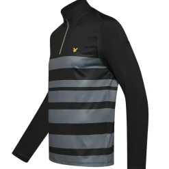 Hombre Lyle and Scott Golf|Sudaderas Y Jerséis^Cremallera de 1/4 de rayas anchas de Lyle & Scott Hombre Sudadera ML1560G-572
