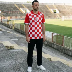 JELEX Equipaciones|Tienda Para Aficionados^Croacia "Retro History" Hombre Camiseta