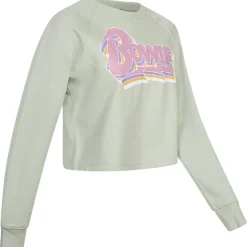 Mujer Lizenz Sudadera^David Bowie Mujer Cropped Sudadera POLCS389SAG