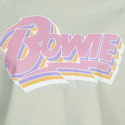 Mujer Lizenz Sudadera^David Bowie Mujer Cropped Sudadera POLCS389SAG