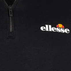 Hombre ellesse Sudaderas Y Jerséis^Benevento Hombre Cremallera de 1/4 Sudadera SOP23856-Negro