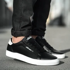 Hombre ellesse Zapatos De Hombre^Cupsole Hombre Sneakers SBSF0870-BLANCO-NEGRO