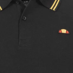 Hombre ellesse Camisas Y Polos^Dioran Twin Tipped Hombre Polo SBS22445-NEGRO/ORO