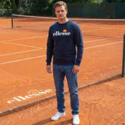 Hombre ellesse Sudaderas Y Jerséis^Kanya Crew Hombre Sudadera SOP24044-Marino