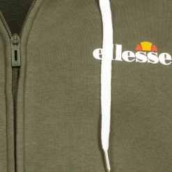 Hombre ellesse Chaquetas^Klemerio Full Zip Hombre Sudadera con cremallera y capucha SOP23857-Caqui
