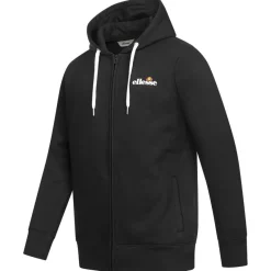 Hombre ellesse Chaquetas^Klemerio Full Zip Hombre Sudadera con cremallera y capucha SOP23857-Negro