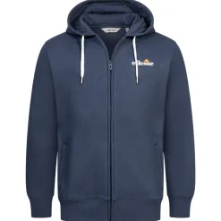 Hombre ellesse Chaquetas^Klemerio Full Zip Hombre Sudadera con cremallera y capucha SOP23857-Marino