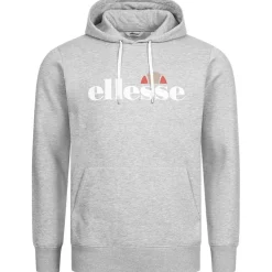 Hombre ellesse Sudaderas Y Jerséis^Monesiglio Hoody Hombre Sudadera con capucha SOP23865-Gris claro jaspeado