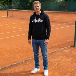 Hombre ellesse Sudaderas Y Jerséis^Monesiglio Hoody Hombre Sudadera con capucha SOP23865-Negro