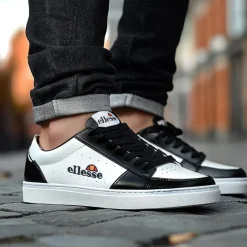 Hombre ellesse Zapatos De Hombre^Nole Cupsole Hombre Sneakers SBSF0862-BLANCO-NEGRO