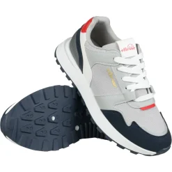 Hombre ellesse Zapatos De Hombre^Riva Runner Hombre Sneakers SBSF1050-BLANCO-GRIS-AZUL MARINO