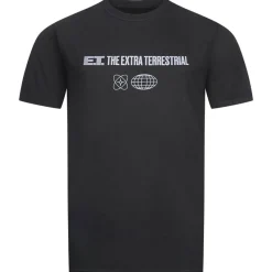 Lizenz Héroes De La Infancia^E.T., el extraterrestre Broadcast Hombre Camiseta UNMTS076BLK