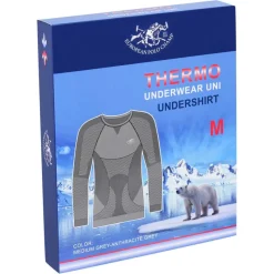 Hombre EUROPEAN POLO CHAMP Deportes De Invierno|Outdoor^Hombre Termo Camiseta de manga larga antracita SPA 25-005-antracita