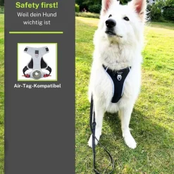 FAVVITY PET Suministros Para Mascotas^Arnés para perros antitirones reflectante acolchado gris